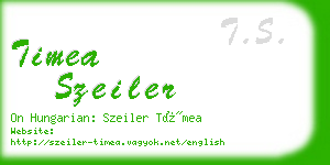 timea szeiler business card